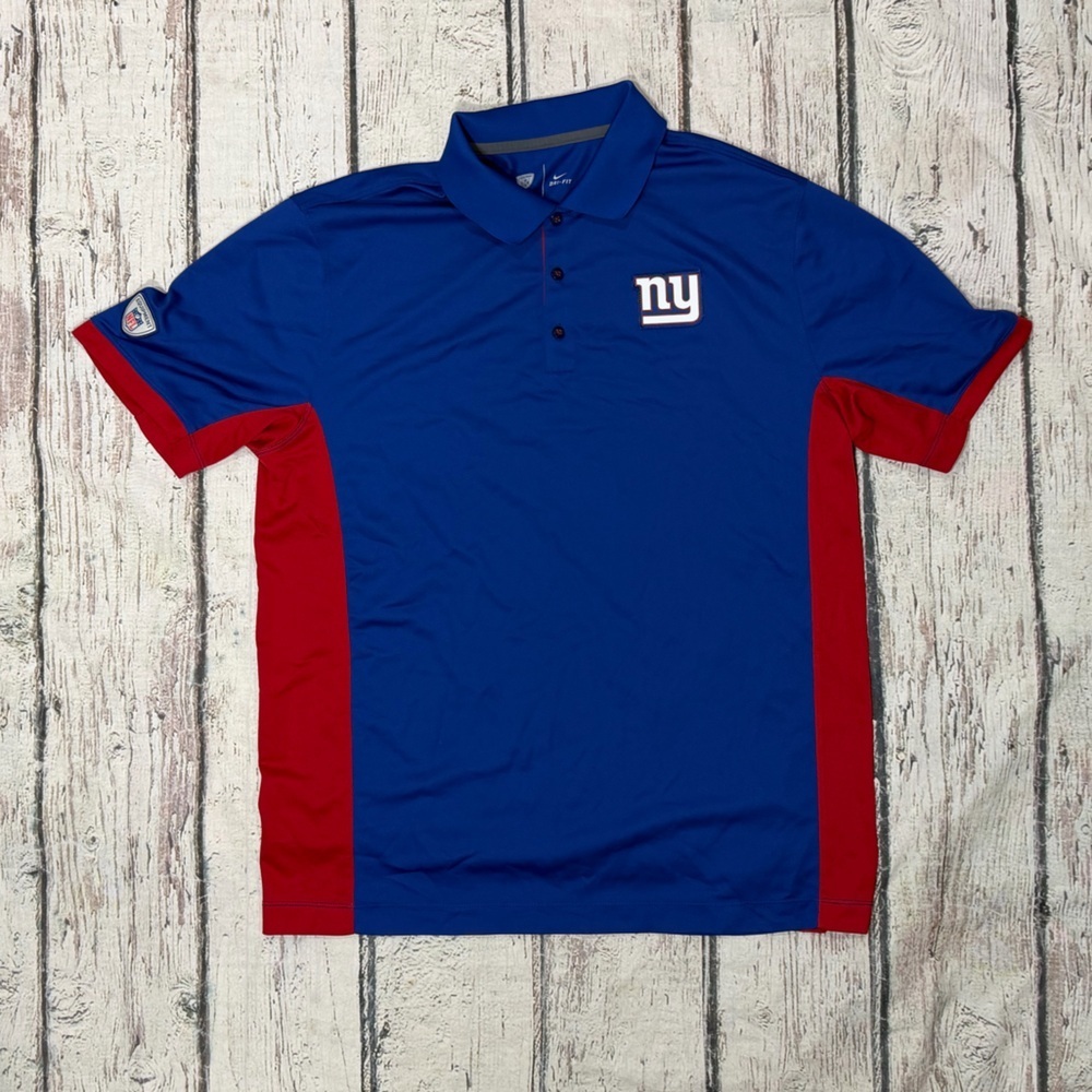 New York Giants NFL Football Nike Dri - Fit Polo Golf Sports Shirt Mens